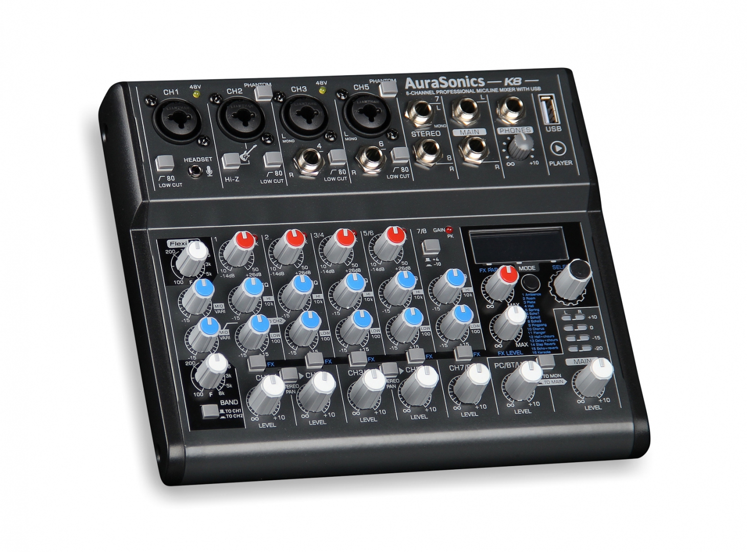 AuraSonics K8 компактный микшерный пульт в Судаке