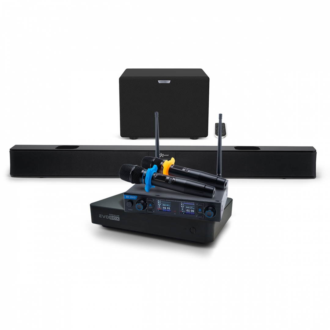 Hi-End караоке-система EVOBOX Premium + EvoSoundBar (саундбар с караоке) в Судаке