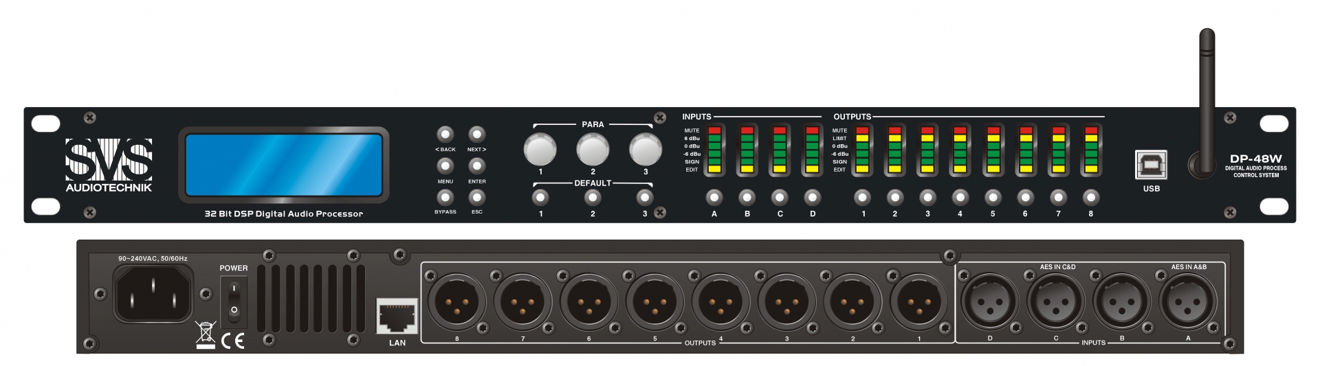 SVS Audiotechnik DP-48W Цифровой процессор: 4 входа 8 выходов в Судаке