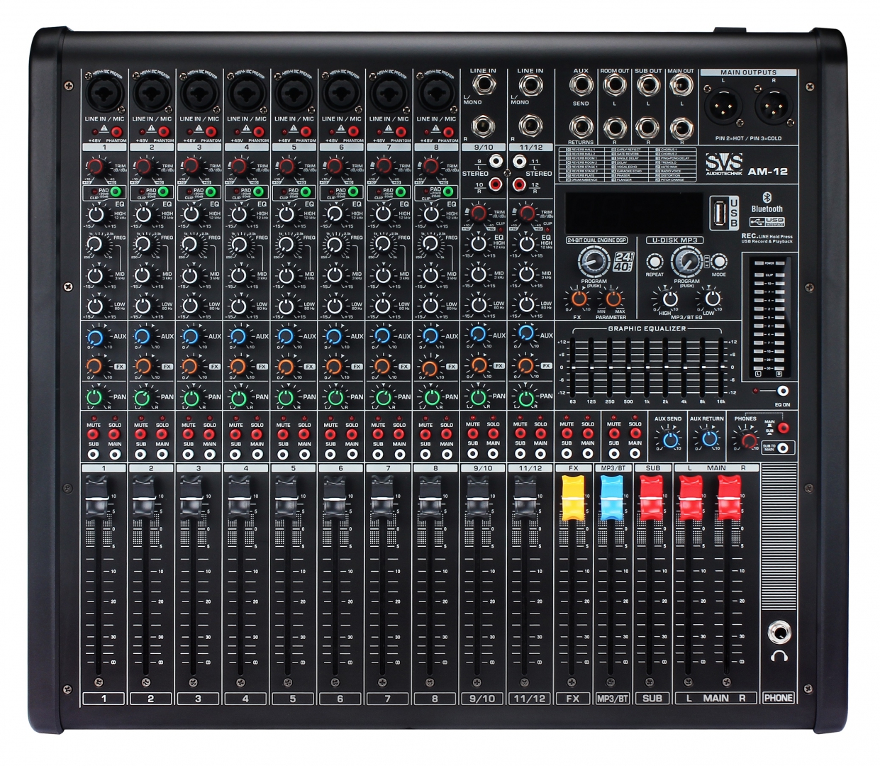 SVS Audiotechnik mixers AM-12 Микшерный пульт аналоговый, 12-канальный в Судаке