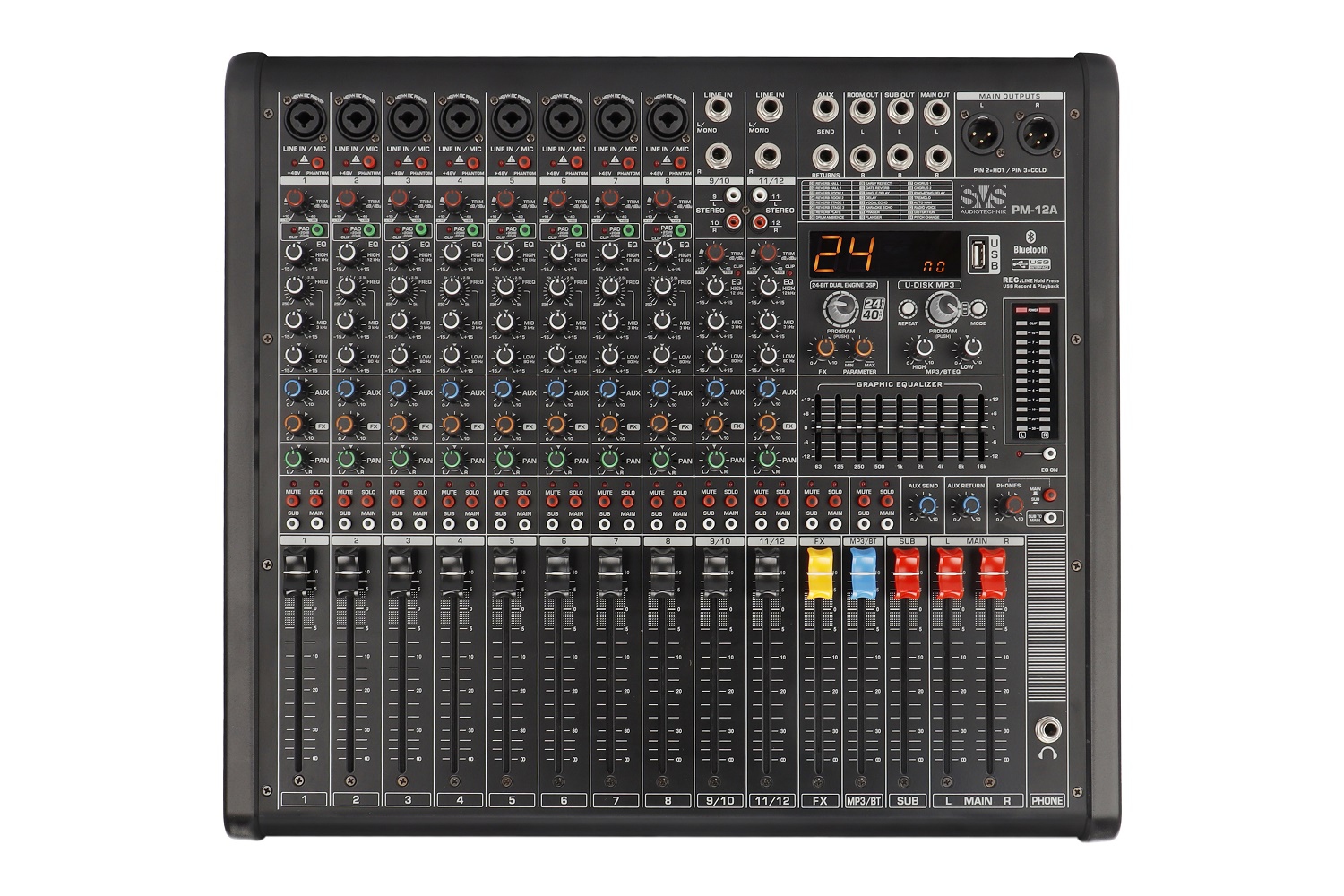 SVS Audiotechnik mixers PM-12A Активный аналоговый микшерный пульт, 12-канальный в Судаке